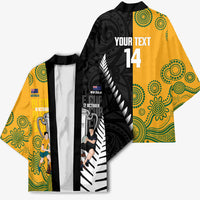 New Zealand Australia Rugby Bledisloe 2026 Custom Kimono Champion Trophy Maori Aboriginal Art LT14 - Polynesian Pride