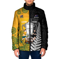 New Zealand Australia Rugby Bledisloe 2026 Custom Padded Jacket Champion Trophy Maori Aboriginal Art LT14 Men Multicolor - Polynesian Pride