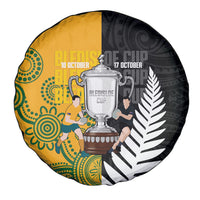 New Zealand Australia Rugby Bledisloe 2026 Spare Tire Cover Champion Trophy Maori Aboriginal Art LT14 - Polynesian Pride
