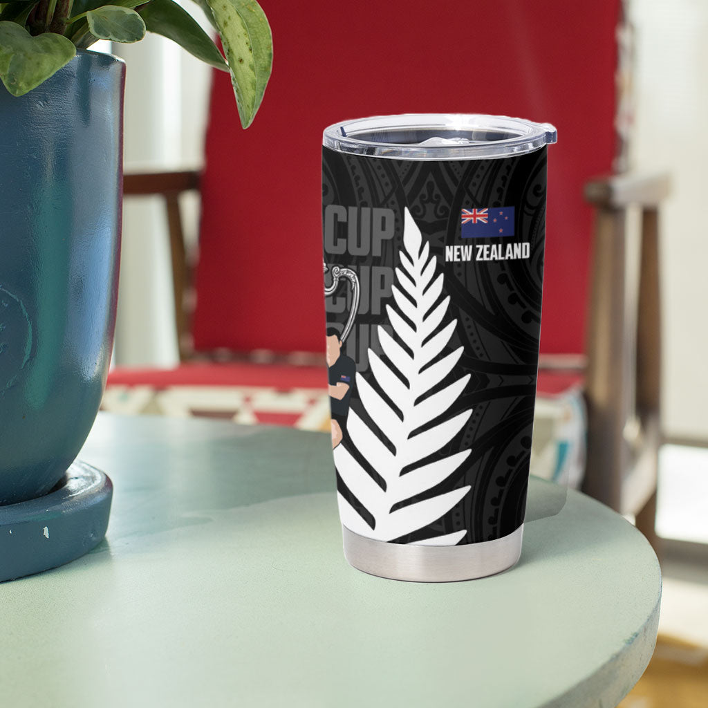 New Zealand Australia Rugby Bledisloe 2026 Tumbler Cup Champion Trophy Maori Aboriginal Art LT14 - Polynesian Pride