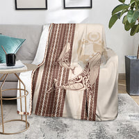 Swimming With Humpback Whales Season Tonga Blanket Tongan Tofuaa Ngatu Pattern Brown LT14 - Polynesian Pride