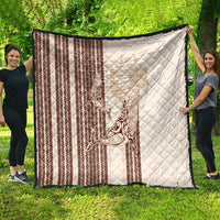 Swimming With Humpback Whales Season Tonga Quilt Tongan Tofuaa Ngatu Pattern Brown LT14 - Polynesian Pride