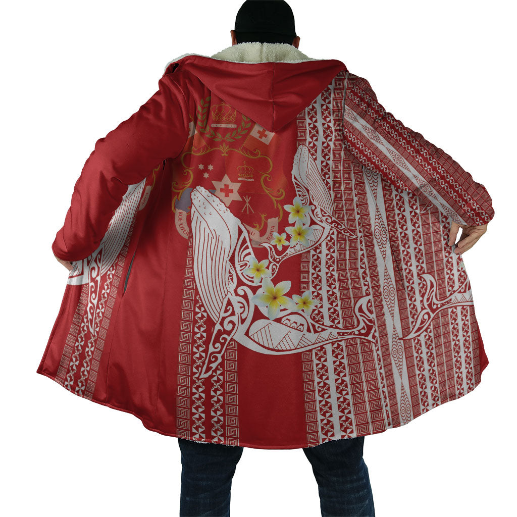 Swimming With Humpback Whales Season Tonga Cloak Tongan Tofuaa Ngatu Pattern Red LT14 - Polynesian Pride
