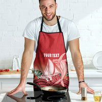 Vavau Sailing Festival Tonga Personalised Apron Humpback Whale Sailboat Tropical Vibes LT14 - Polynesian Pride