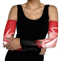 Vavau Sailing Festival Tonga Personalised Arm Sleeves Humpback Whale Sailboat Tropical Vibes LT14 - Polynesian Pride