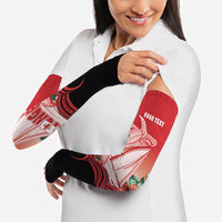 Vavau Sailing Festival Tonga Personalised Arm Sleeves Humpback Whale Sailboat Tropical Vibes LT14 - Polynesian Pride