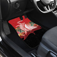 Vavau Sailing Festival Tonga Personalised Car Mats Humpback Whale Sailboat Tropical Vibes LT14 - Polynesian Pride