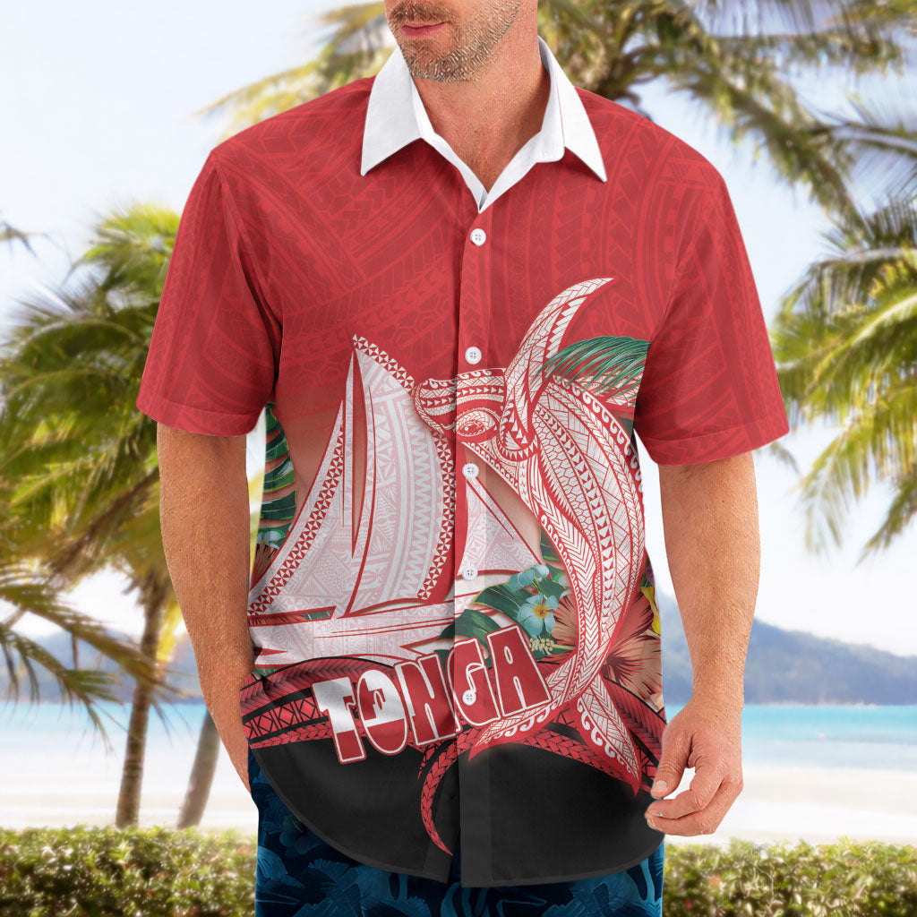 Vavau Sailing Festival Tonga Personalised Hawaiian Shirt Humpback Whale Sailboat Tropical Vibes LT14 - Polynesian Pride