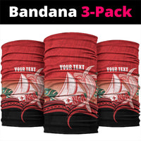 Vavau Sailing Festival Tonga Personalised Neck Gaiter Humpback Whale Sailboat Tropical Vibes LT14 package One Size: 25*50cm Red - Polynesian Pride