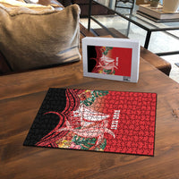 Vavau Sailing Festival Tonga Personalised Puzzle Humpback Whale Sailboat Tropical Vibes LT14 - Polynesian Pride