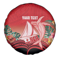 Vavau Sailing Festival Tonga Personalised Spare Tire Cover Humpback Whale Sailboat Tropical Vibes LT14 - Polynesian Pride