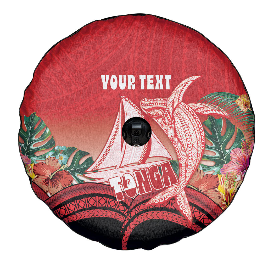 Vavau Sailing Festival Tonga Personalised Spare Tire Cover Humpback Whale Sailboat Tropical Vibes LT14 - Polynesian Pride