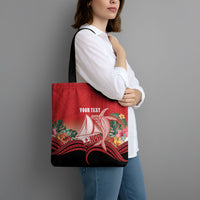 Vavau Sailing Festival Tonga Personalised Tote Bag Humpback Whale Sailboat Tropical Vibes LT14 - Polynesian Pride