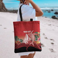 Vavau Sailing Festival Tonga Personalised Tote Bag Humpback Whale Sailboat Tropical Vibes LT14 - Polynesian Pride