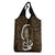 Gold New Zealand Eel Grocery Bag Aotearoa Maori Tuna With Kotiate Weapon