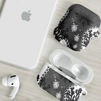 Black Coral Hawaii AirPods Case Ekaha Ku Moana Honu Sea Turtle LT14 - Polynesian Pride