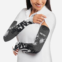 Personalized Black Coral Hawaii Arm Sleeves Ekaha Ku Moana Honu Sea Turtle LT14 - Polynesian Pride