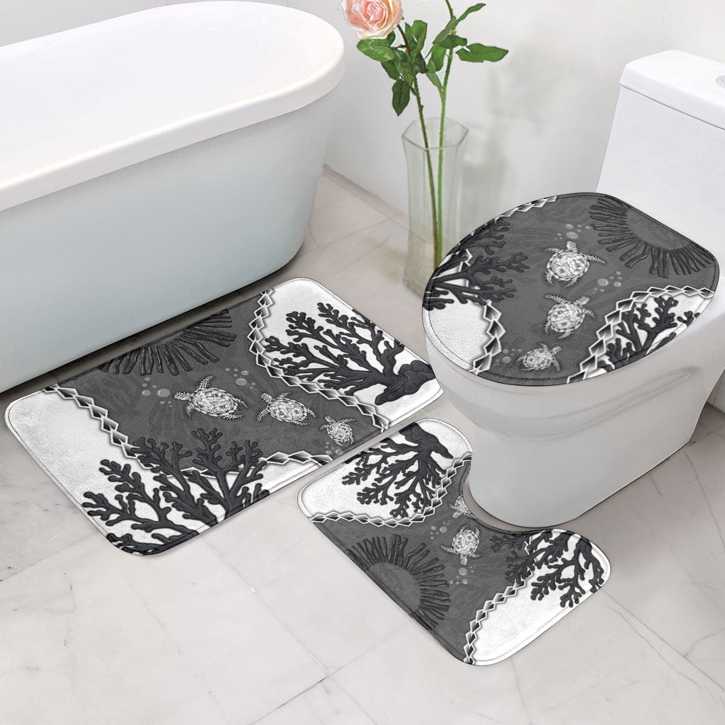 Black Coral Hawaii Bathroom Set Ekaha Ku Moana Honu Sea Turtle LT14 - Polynesian Pride