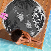 Black Coral Hawaii Beach Blanket Ekaha Ku Moana Honu Sea Turtle LT14 - Polynesian Pride