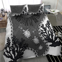 Black Coral Hawaii Bedding Set Ekaha Ku Moana Honu Sea Turtle LT14 - Polynesian Pride
