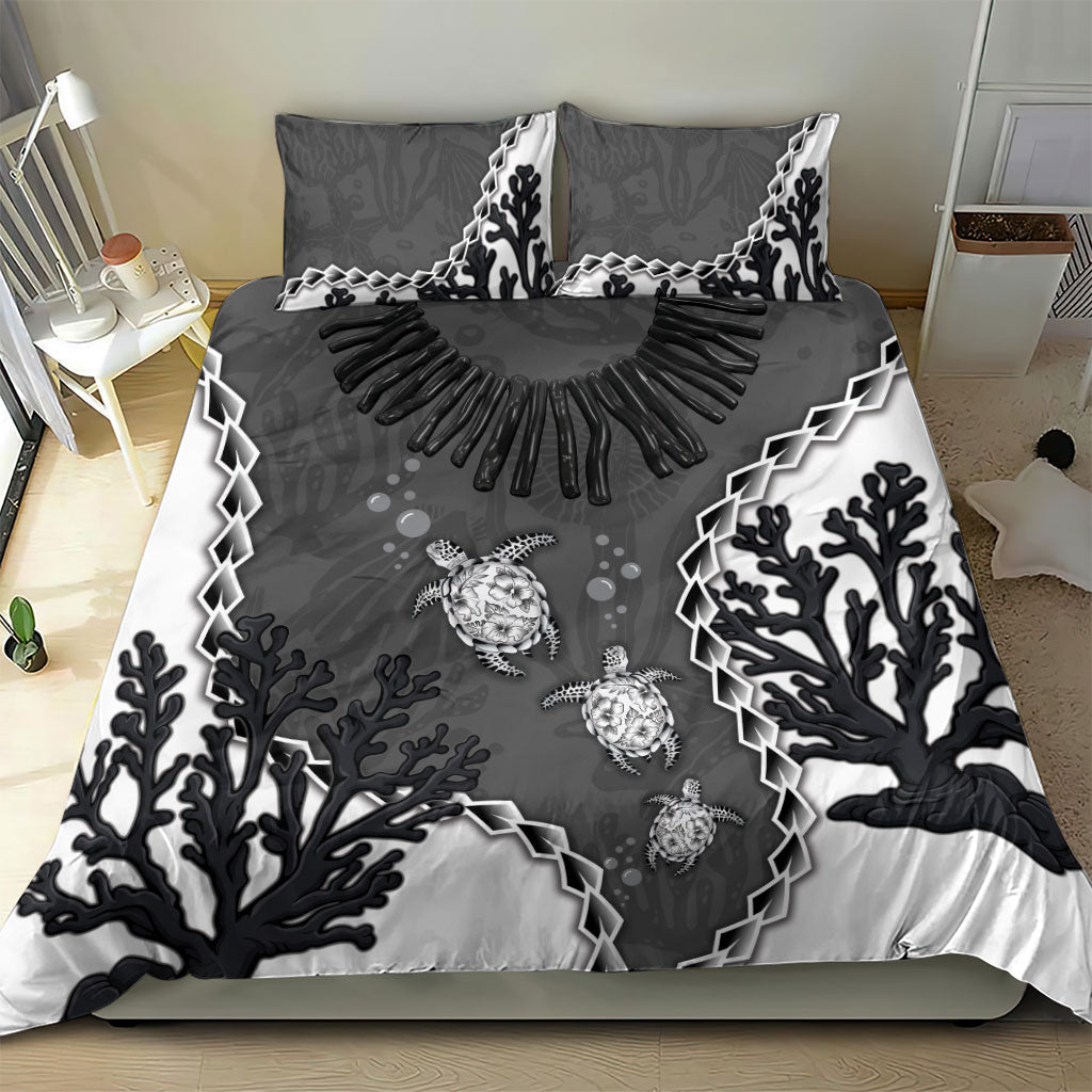 Black Coral Hawaii Bedding Set Ekaha Ku Moana Honu Sea Turtle LT14 - Polynesian Pride