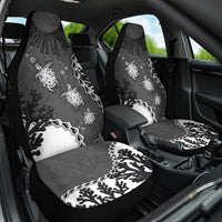 Black Coral Hawaii Car Seat Cover Ekaha Ku Moana Honu Sea Turtle LT14 One Size Gray - Polynesian Pride