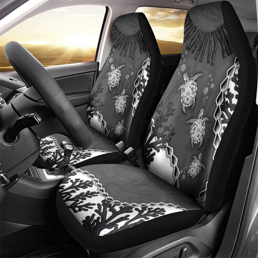 Black Coral Hawaii Car Seat Cover Ekaha Ku Moana Honu Sea Turtle LT14 - Polynesian Pride