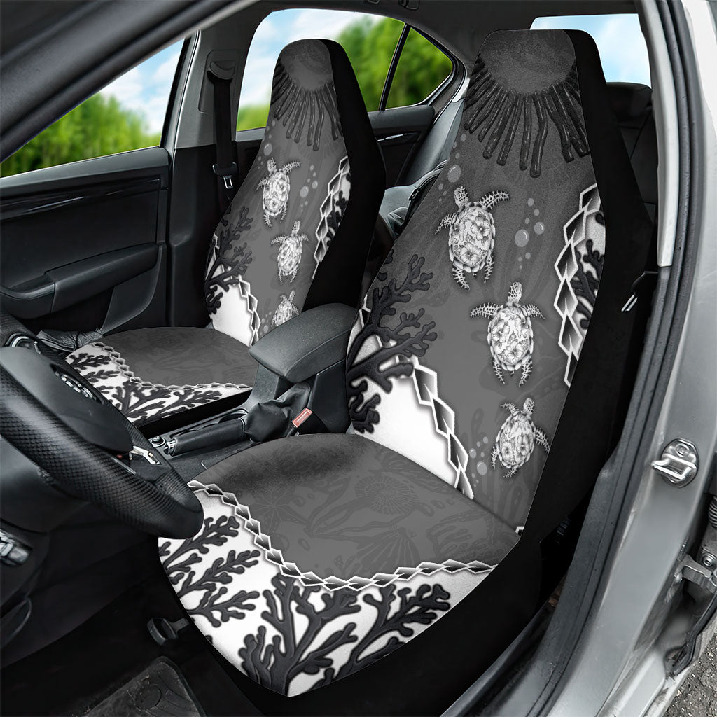 Black Coral Hawaii Car Seat Cover Ekaha Ku Moana Honu Sea Turtle LT14 - Polynesian Pride