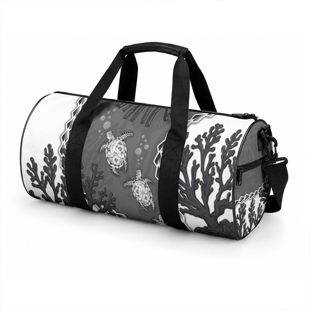 Black Coral Hawaii Duffle Bag Ekaha Ku Moana Honu Sea Turtle LT14 - Polynesian Pride
