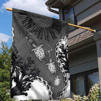 Black Coral Hawaii Garden Flag Ekaha Ku Moana Honu Sea Turtle LT14 - Polynesian Pride