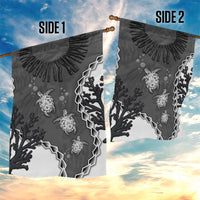 Black Coral Hawaii Garden Flag Ekaha Ku Moana Honu Sea Turtle LT14 - Polynesian Pride