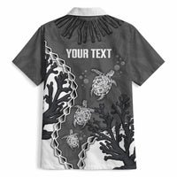 Personalized Black Coral Hawaii Hawaiian Shirt Ekaha Ku Moana Honu Sea Turtle LT14 - Polynesian Pride