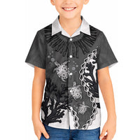 Personalized Black Coral Hawaii Hawaiian Shirt Ekaha Ku Moana Honu Sea Turtle LT14 - Polynesian Pride