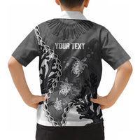 Personalized Black Coral Hawaii Hawaiian Shirt Ekaha Ku Moana Honu Sea Turtle LT14 - Polynesian Pride
