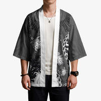 Personalized Black Coral Hawaii Kimono Ekaha Ku Moana Honu Sea Turtle LT14 - Polynesian Pride