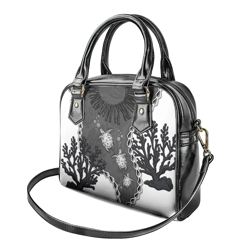 Black Coral Hawaii Shoulder Handbag Ekaha Ku Moana Honu Sea Turtle LT14 - Polynesian Pride
