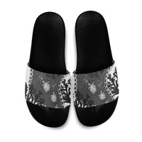 Black Coral Hawaii Slide Sandals Ekaha Ku Moana Honu Sea Turtle LT14 Gray - Polynesian Pride