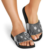 Black Coral Hawaii Slide Sandals Ekaha Ku Moana Honu Sea Turtle LT14 - Polynesian Pride
