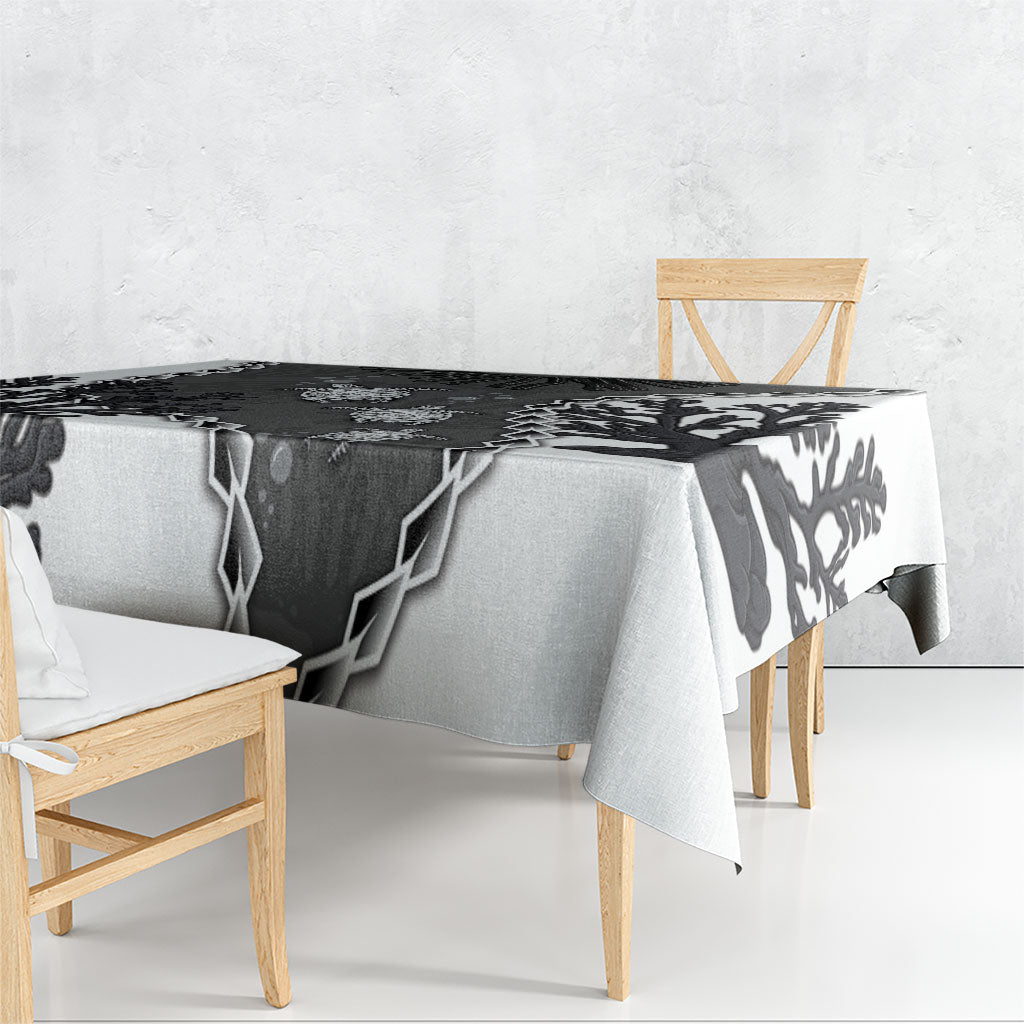 Black Coral Hawaii Tablecloth Ekaha Ku Moana Honu Sea Turtle LT14 - Polynesian Pride