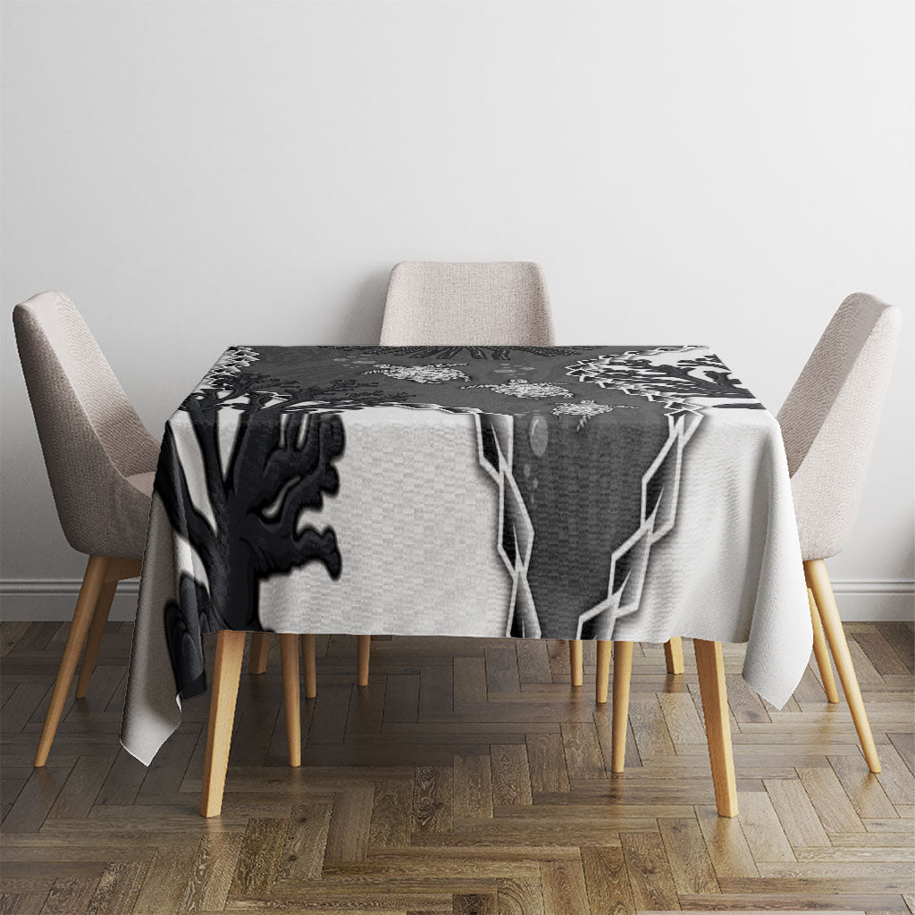 Black Coral Hawaii Tablecloth Ekaha Ku Moana Honu Sea Turtle LT14 - Polynesian Pride