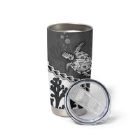 Personalized Black Coral Hawaii Tumbler Cup Ekaha Ku Moana Honu Sea Turtle LT14 - Polynesian Pride