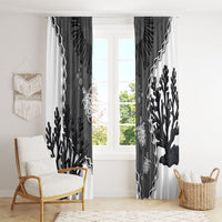 Black Coral Hawaii Window Curtain Ekaha Ku Moana Honu Sea Turtle LT14 - Polynesian Pride