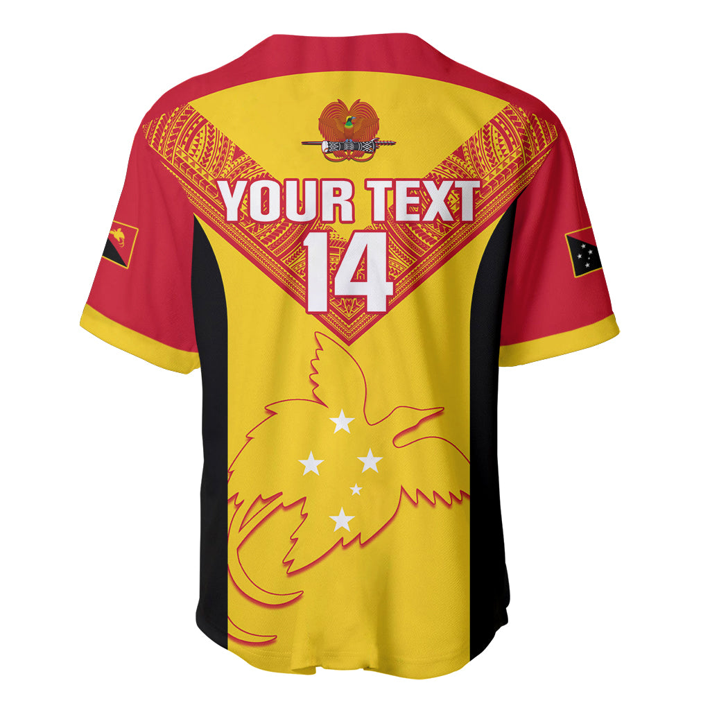 Custom Papua New Guinea Rubgby Baseball Jersey Pacific 2023 Go PNG Kumuls LT14 - Polynesian Pride