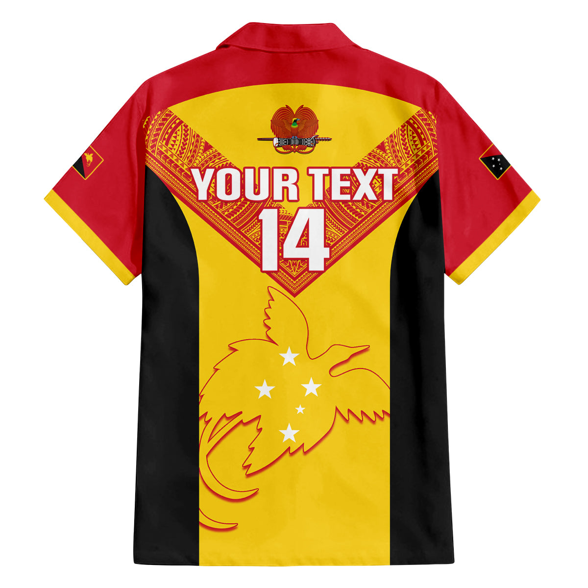 Custom Papua New Guinea Rubgby Family Matching Off Shoulder Long Sleeve Dress and Hawaiian Shirt Pacific 2023 Go PNG Kumuls LT14 - Polynesian Pride