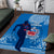 Samoa Rugby Area Rug Pacific 2023 Go Toa Samoa LT14 Blue - Polynesian Pride