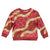 Red Palaka Hawaii Mele Kalikimaka Kid Ugly Christmas Sweater Ohia Lehua Monstera Puakenikeni Lei - Polynesian Pride