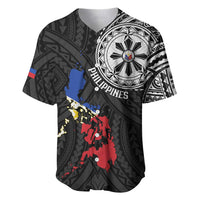 Philippines Strong Baseball Jersey Filipino Map Polynesian Tattoo - Polynesian Pride