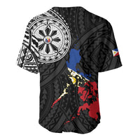 Philippines Strong Baseball Jersey Filipino Map Polynesian Tattoo - Polynesian Pride