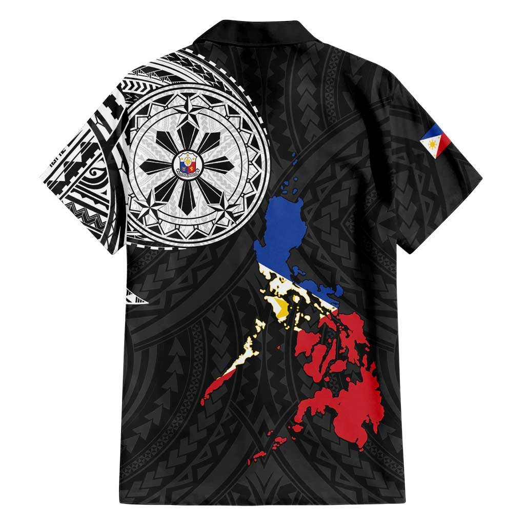 Philippines Strong Hawaiian Shirt Filipino Map Polynesian Tattoo - Polynesian Pride