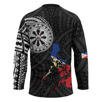 Philippines Strong Hockey Jersey Filipino Map Polynesian Tattoo - Polynesian Pride